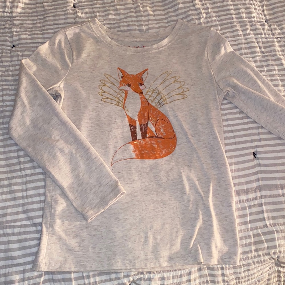Girls Foxy Angel long sleeve tee 🦊👼🏼